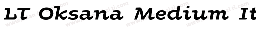 LT Oksana Medium Ita字体转换